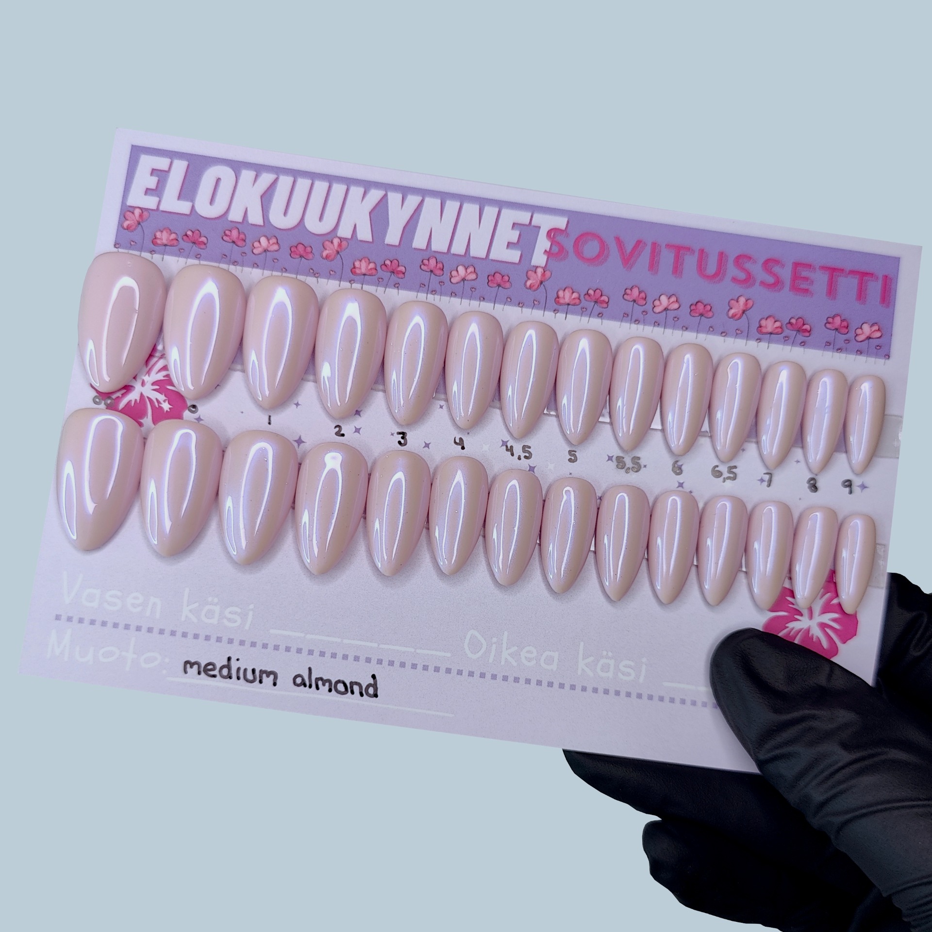 väri nro: 113, muoto: medium almond, helmiäispinnoite: 1